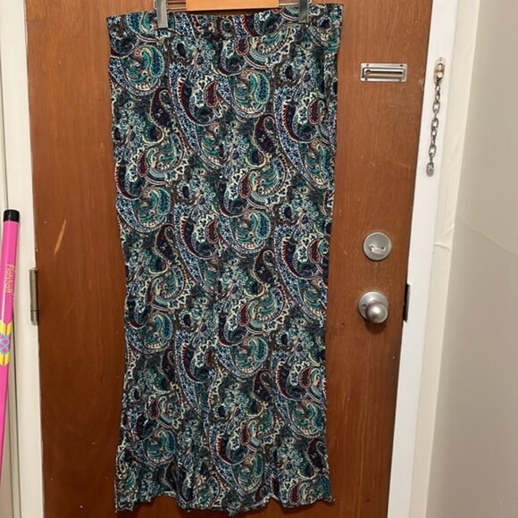 NWOT Zara Printed Flare Pants - Picture 3 of 10